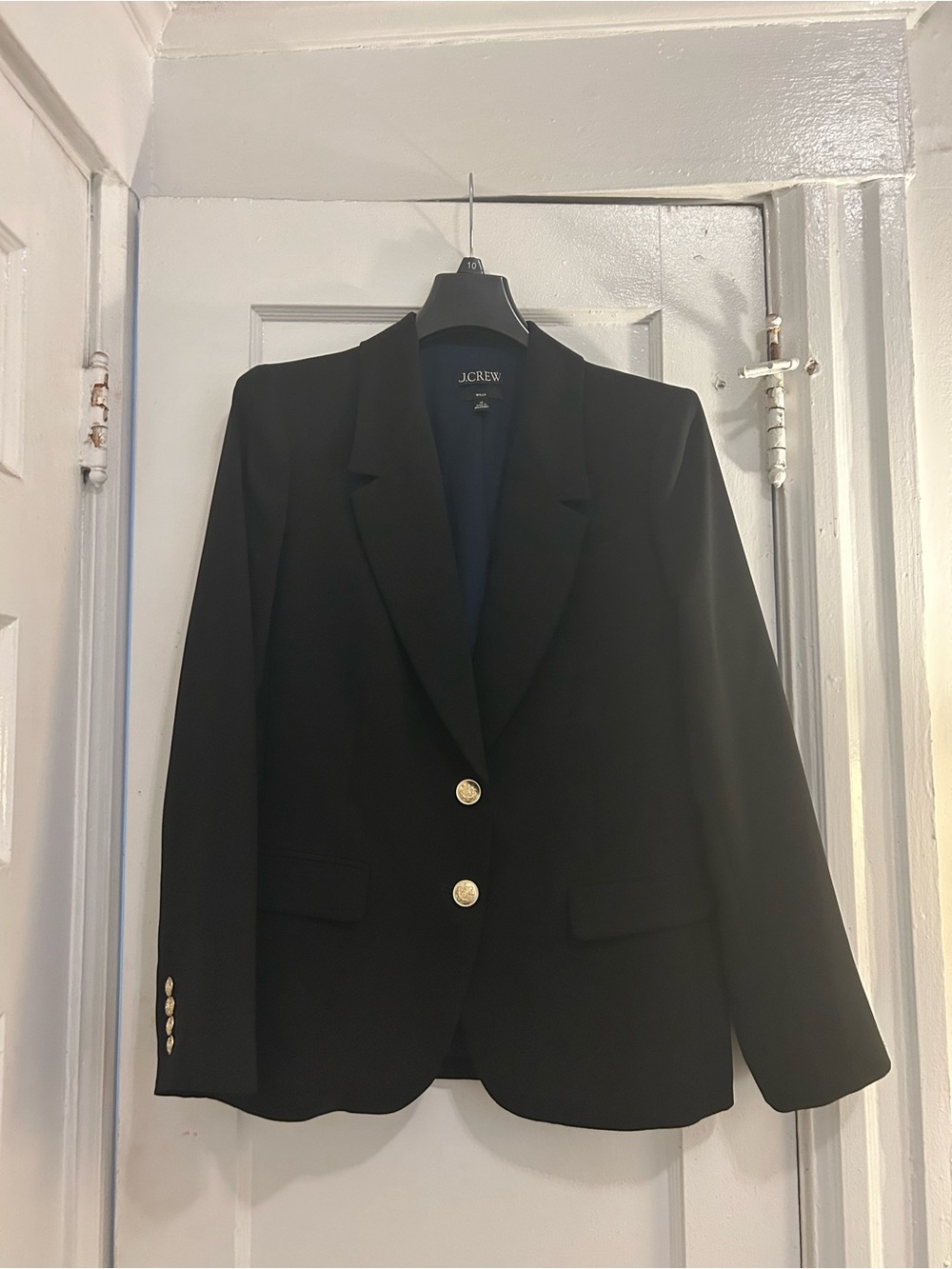 J. Crew Black Blazer with Gold Buttons